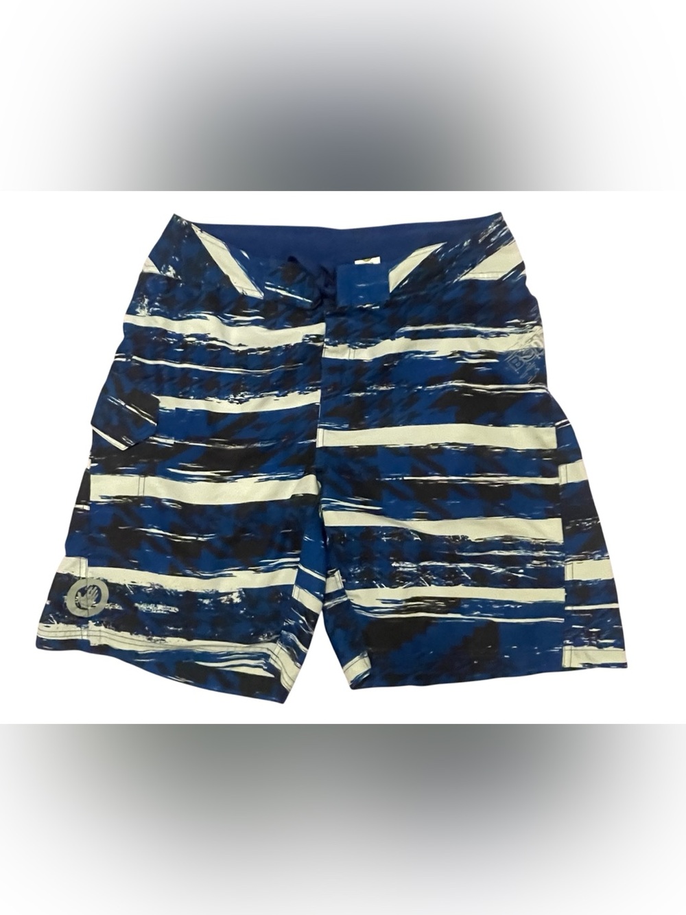 Body Glove Blue and White Striped Men’s Swim Trunks